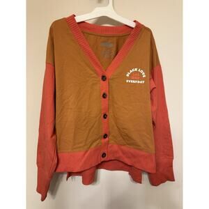 Black Love Adult Médium Knit Cárdigan